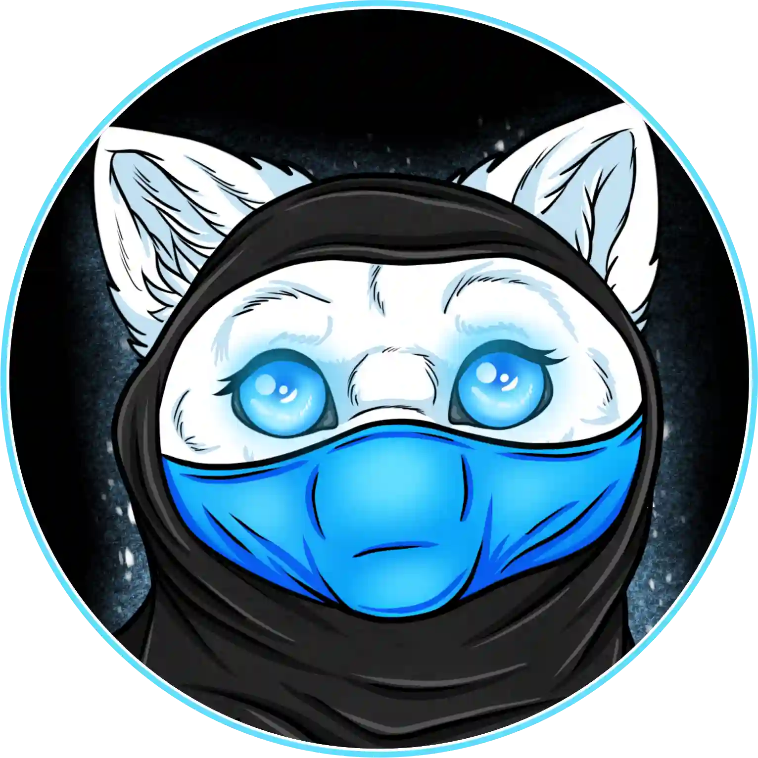 NightmarishWinter masked fox avatar.